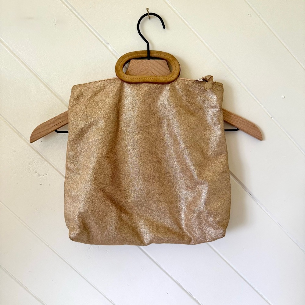ClareV gold bag/clutch